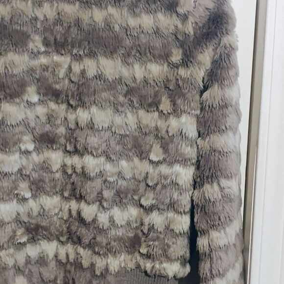 Cherokee Kids Faux Fur Jacket - Brown and Gray - Picture 12 of 15